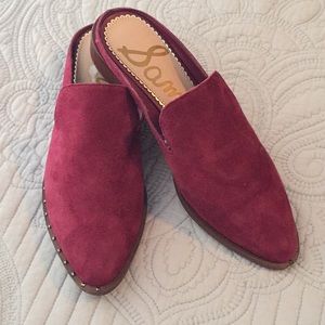Sam Edelman suede slides